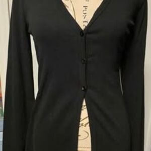 Black Button-Up Cardigan